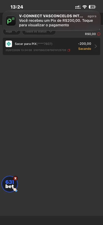 Comprovante de saque 377bet 2